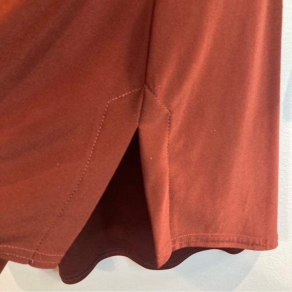 SYMPLI SZ 8 Twist Neck Flowy Slinky Cowl Neck  3/4 Sleeves Tunic Top Blouse - Picture 4 of 5